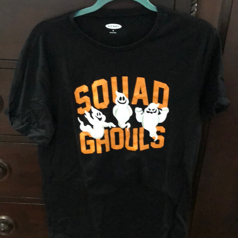 Gildan Black and Orange Short Sleeve Tee
